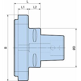 Flange para mandrinado de Gran Diametro: Ø 200 - 620 mm - BIG CAPTO